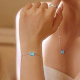 Luminous Dream Blue Butterfly Bracelet