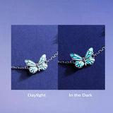 Luminous Dream Blue Butterfly Bracelet