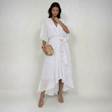 MARTA | V-Neck Chiffon Dress