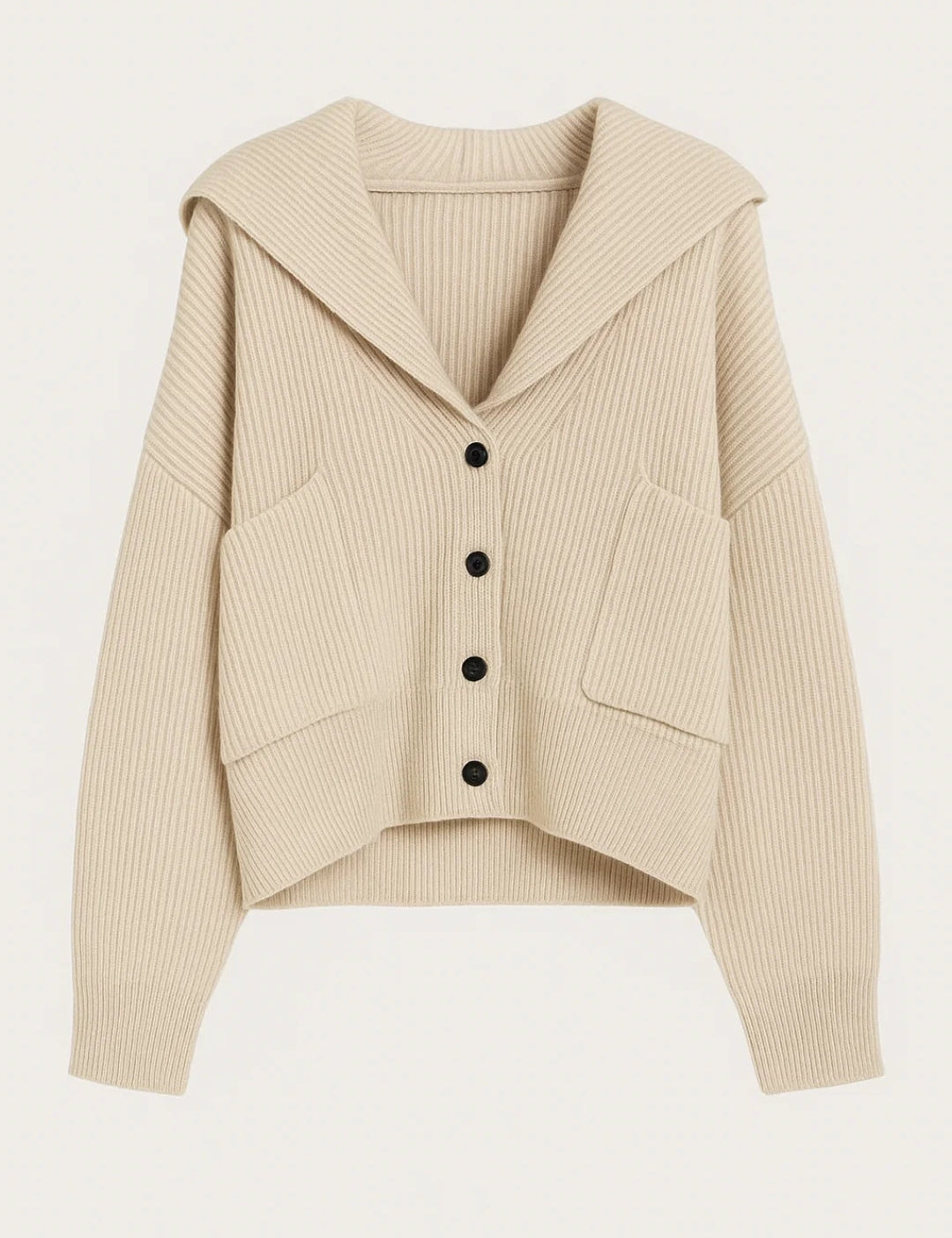 ELANORA | DEEP V-NECK KNIT CARDIGAN