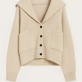 ELANORA | DEEP V-NECK KNIT CARDIGAN