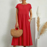 Gabrielle™ — Flowing Midi Dress with Timeless Elegance