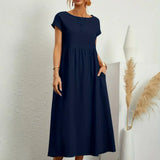 Gabrielle™ — Flowing Midi Dress with Timeless Elegance