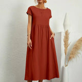 Gabrielle™ — Flowing Midi Dress with Timeless Elegance