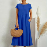 Gabrielle™ — Flowing Midi Dress with Timeless Elegance