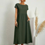 Gabrielle™ — Flowing Midi Dress with Timeless Elegance