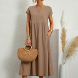 Gabrielle™ — Flowing Midi Dress with Timeless Elegance