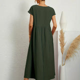 Gabrielle™ — Flowing Midi Dress with Timeless Elegance