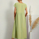 Gabrielle™ — Flowing Midi Dress with Timeless Elegance