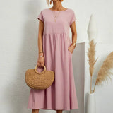 Gabrielle™ — Flowing Midi Dress with Timeless Elegance