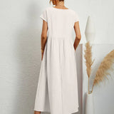 Gabrielle™ — Flowing Midi Dress with Timeless Elegance