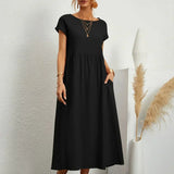 Gabrielle™ — Flowing Midi Dress with Timeless Elegance