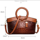 Frances - Classic Heritage Leather Shoulder Bag