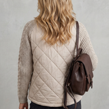 Norcetta – Textured knit detail – Quilted puffer jacket