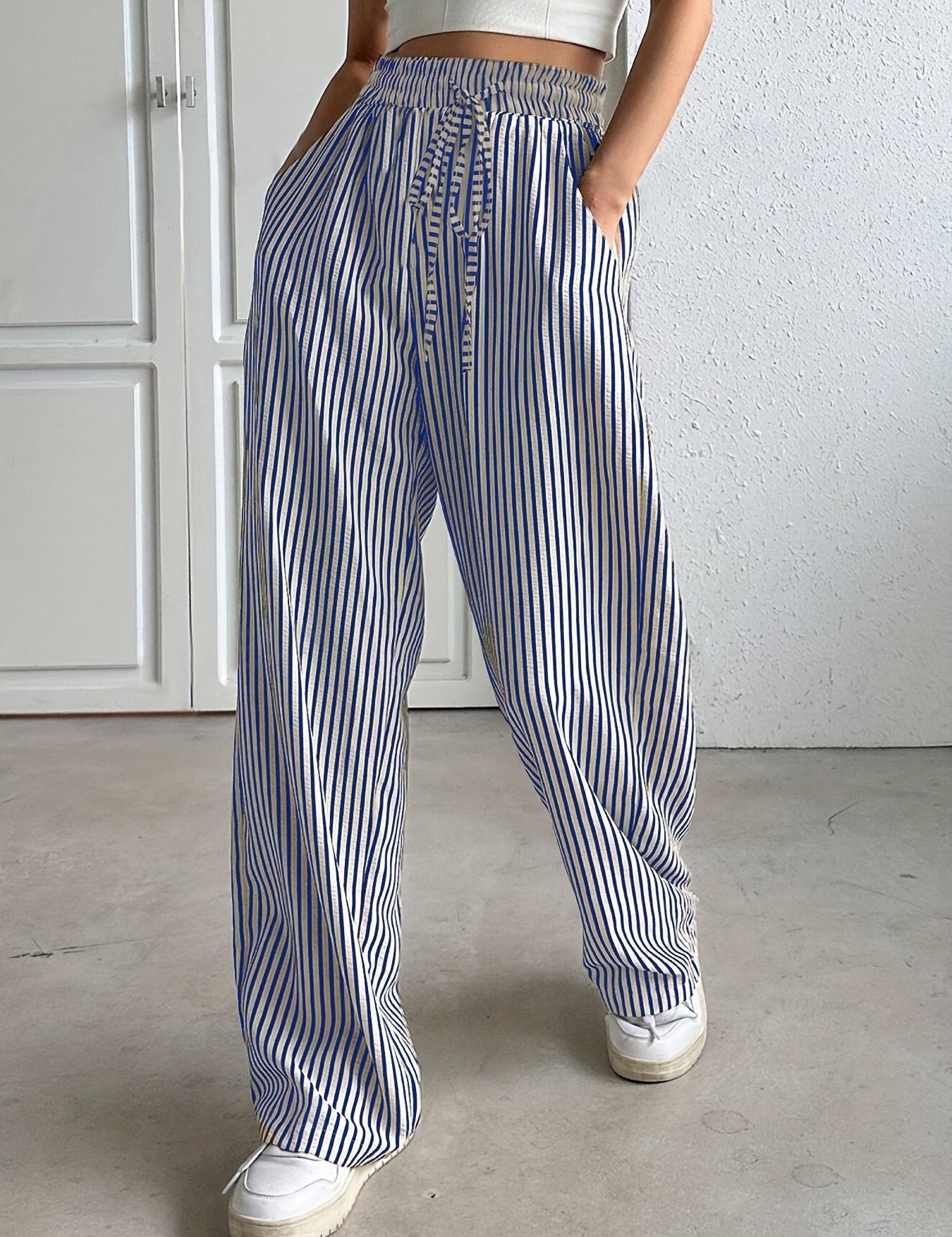 EMERA | RELAXED STRIPED TROUSERS