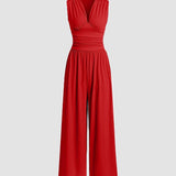 CHARITY – Chic Sleeveless Wide-Leg Jumpsuit