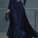 CORTLISS | HIGH-NECK MAXI DRESS