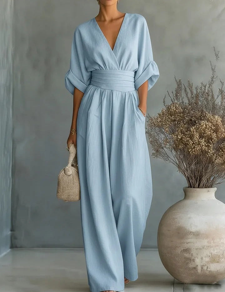 Sofia | Effortless V-Neck Jumpsuit