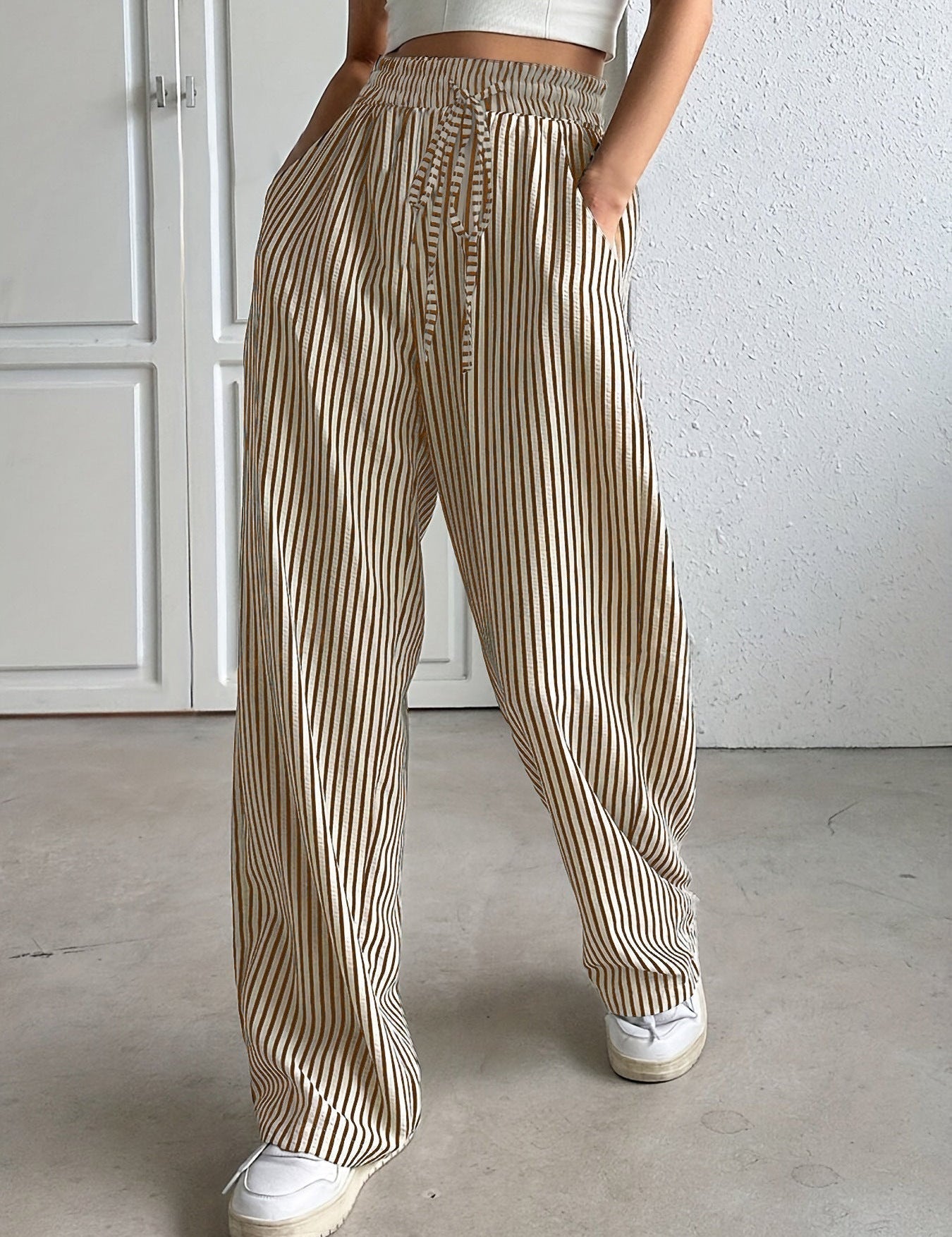 EMERA | RELAXED STRIPED TROUSERS