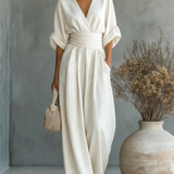 Sofia | Effortless V-Neck Jumpsuit