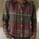 EMELYN™ - CHECKED HOODIE BLOUSE