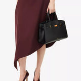 Amélisse - Stylish Midi Leather Handbag