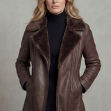 Ravella – Shearling-lined elegance – Leather jacket