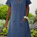 Sky - Durable Denim Dress