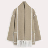ZYRA | FRINGED SCARF JACKET