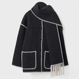 ZYRA | FRINGED SCARF JACKET