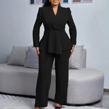 MAYA | STYLISH FORMAL SUIT SET WITH TAILORED LONG BLAZER FOR WOMEN