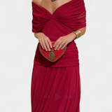 Florendra | Long Floral V Neck Dress
