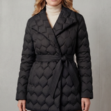 Solenza – Sculpted quilt – Belted puffer jacket