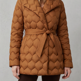 Solenza – Sculpted quilt – Belted puffer jacket