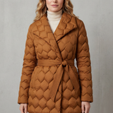 Solenza – Sculpted quilt – Belted puffer jacket