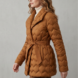 Solenza – Sculpted quilt – Belted puffer jacket