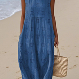 ROSE | EMBROIDERED MIDI DRESS