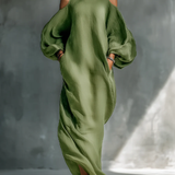 Sofia - Elegant Puff Sleeve Maxi Dress
