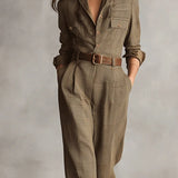 Corenne - Elegant Plaid Dress