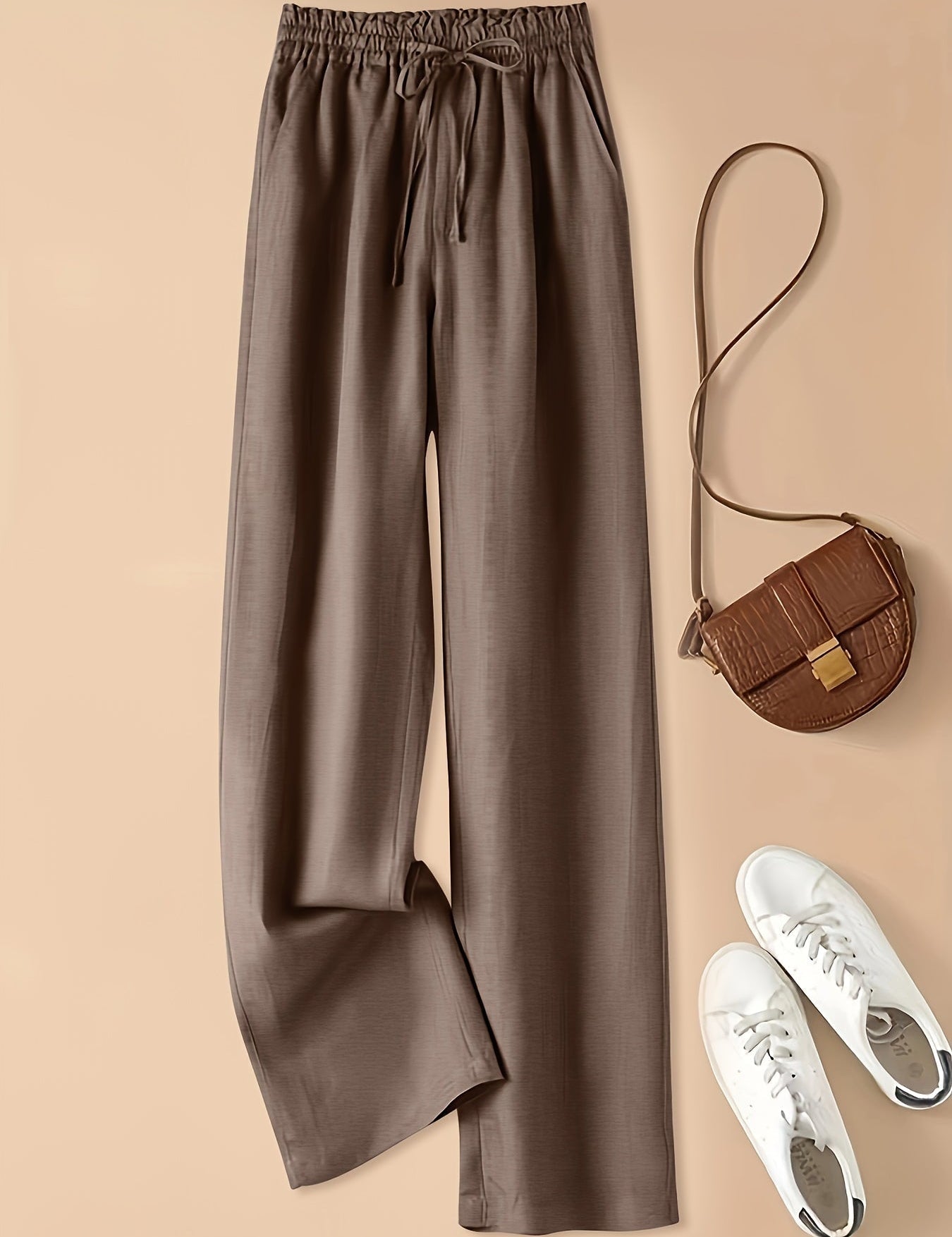 COLETTE | WIDE LEG DRAWSTRING TROUSERS