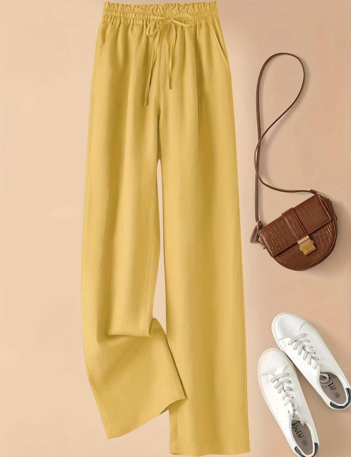 COLETTE | WIDE LEG DRAWSTRING TROUSERS