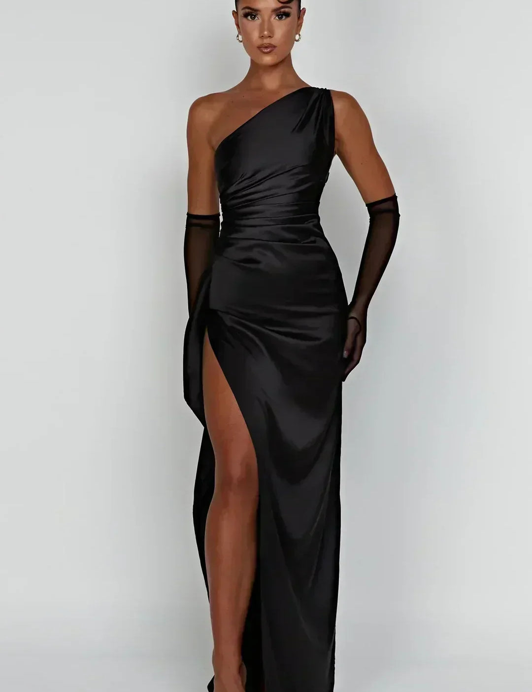 Araluen | Drape Satin Evening Gown