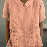 Lily | Floral Embroidered Shirt