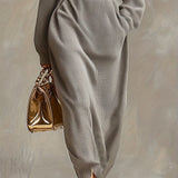 STELLA ERTOIS ELEGANT HIGH NECK MAXI DRESS