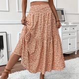 TAHLIA | TIERED FLORAL MAXI SKIRT