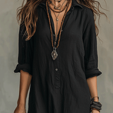 Timeless Button Maxi Dress – Elegant, Lightweight & Easy Fit
