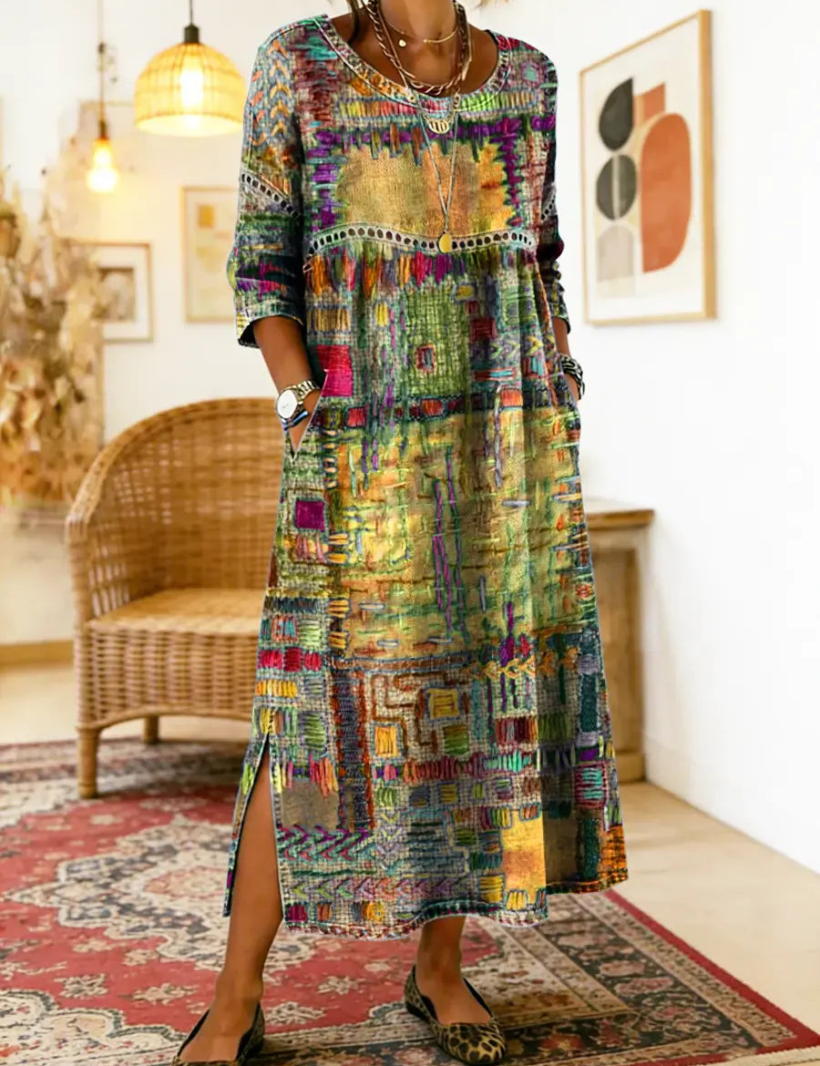 Sabine™ — BOHEMIAN PRINT MAXI DRESS