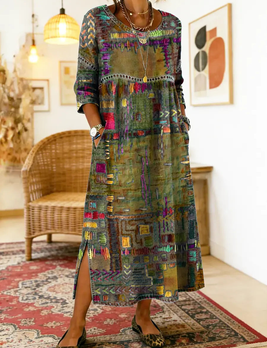 Sabine™ — BOHEMIAN PRINT MAXI DRESS