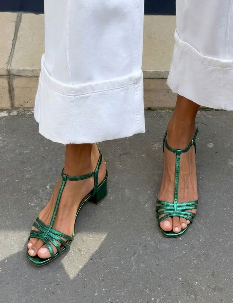 Allegra | Golden Sandals Everyday Elegance