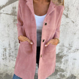 MORWENNA | LONG SLEEVE BUTTON COAT WITH POCKETS